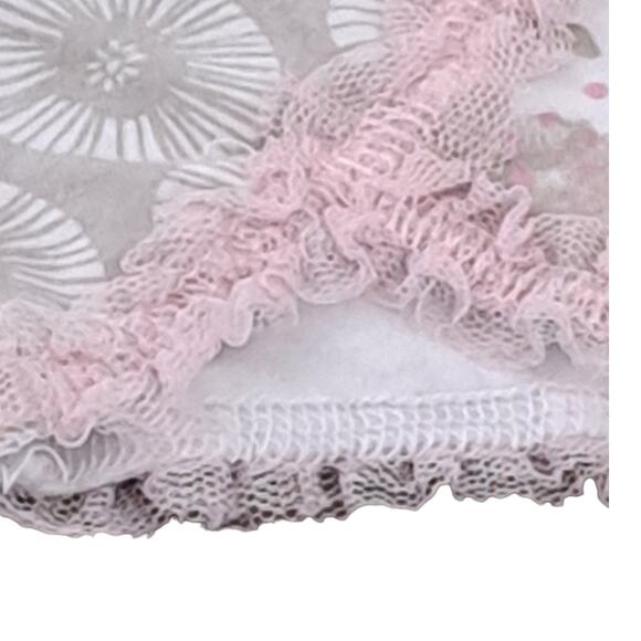 Girl's Naartjie Gray Floral With Pink Tulle Capris Size XS 3 Years - Picture 4 of 8